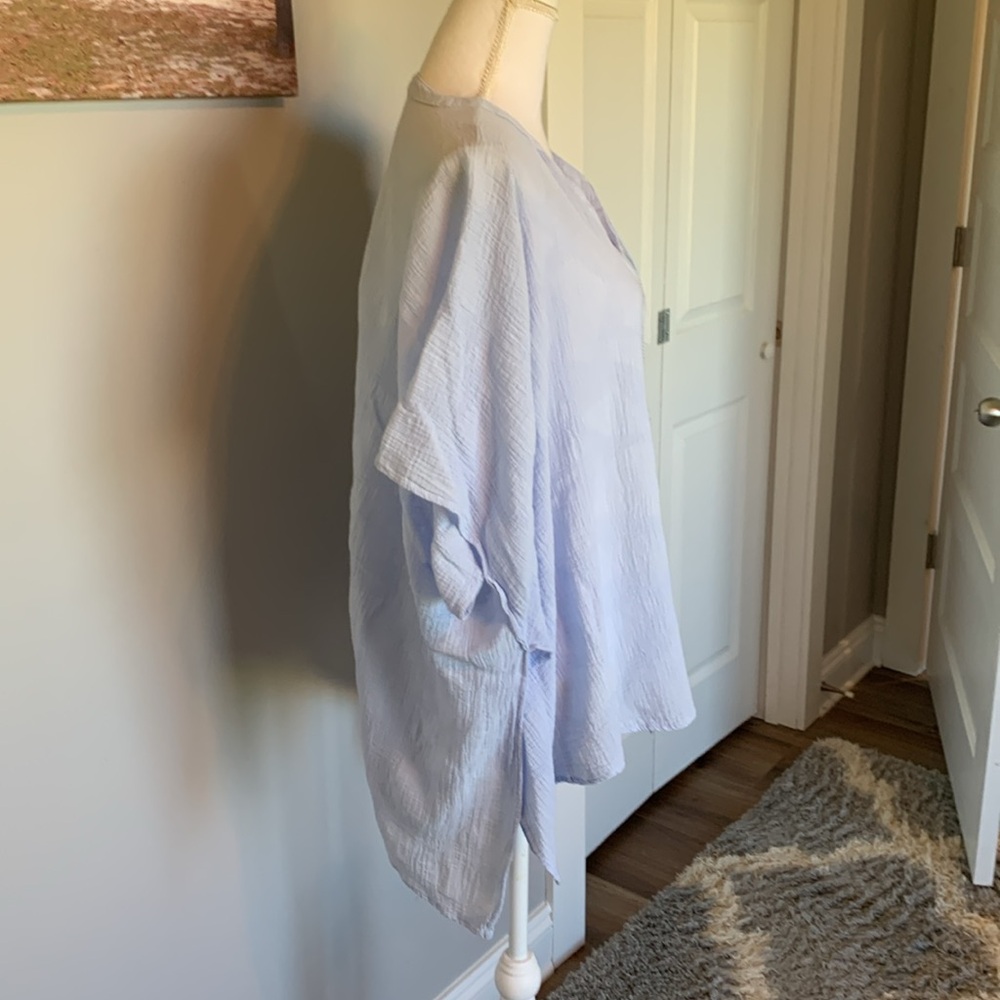 Banana Republic oversized swimsuit cover up light blue size M/L - Picture 3 of 6